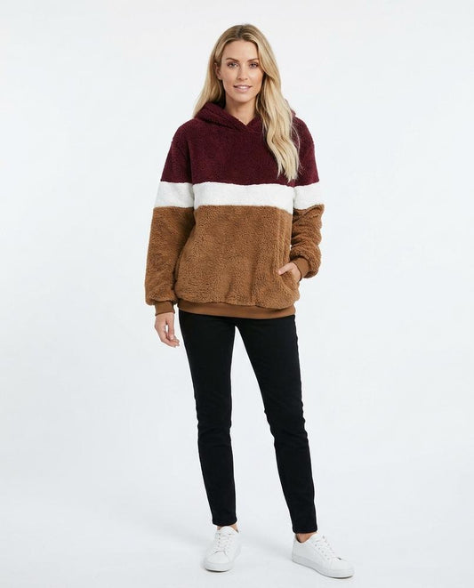 Nord Wear - Tupul | Color-Block Plush Hoodie Women