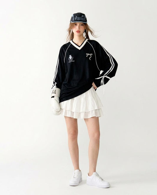 Nord Wear - Dohur | V-Neck Embroidered Sweatshirt Women