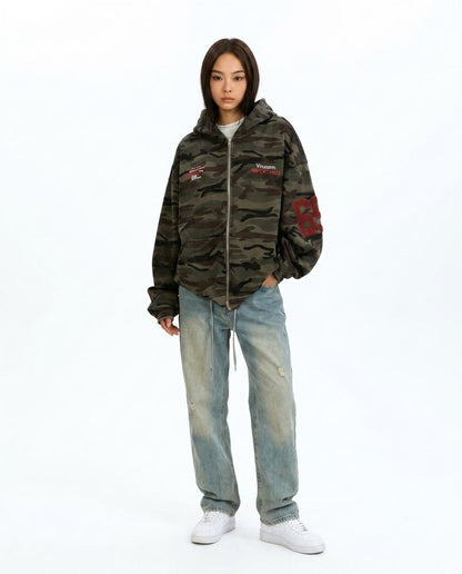 Nord Wear - Sebun | Zip-Up Camouflage Hoodie Unisex