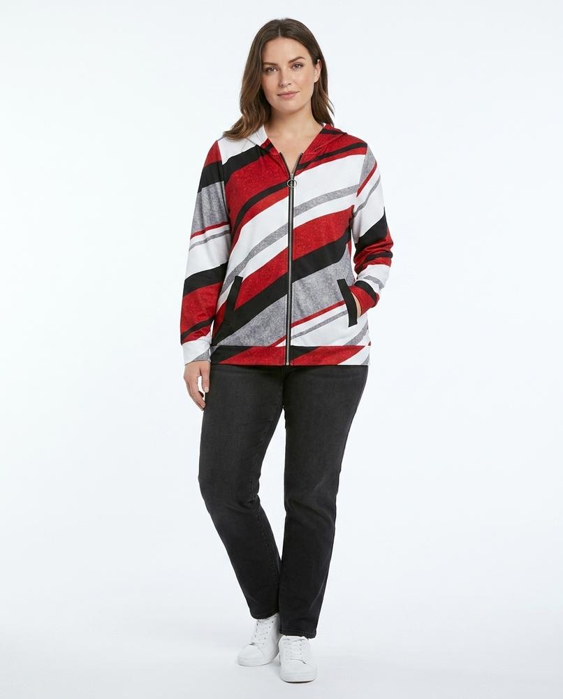 Nord Wear - Dudod | Striped Zip-Up Hoodie Women