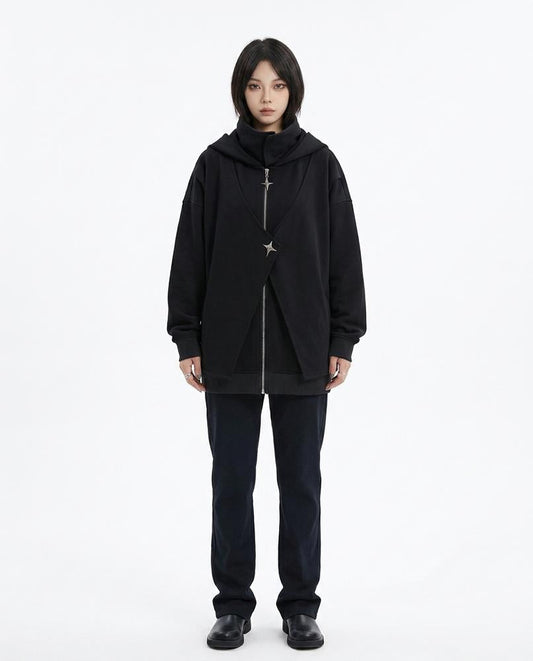 Nord Wear - Aomol | Asymmetrical High-Neck Hoodie Unisex