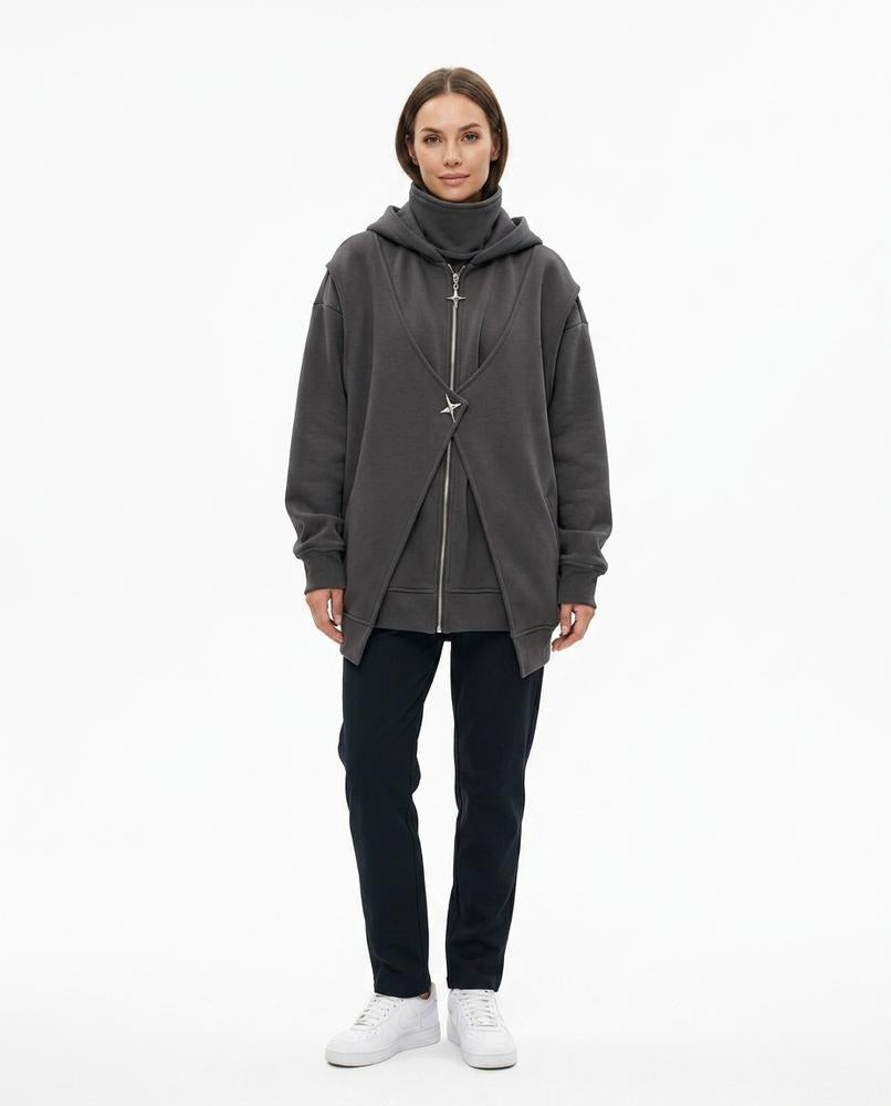 Nord Wear - Aomol | Asymmetrical High-Neck Hoodie Unisex