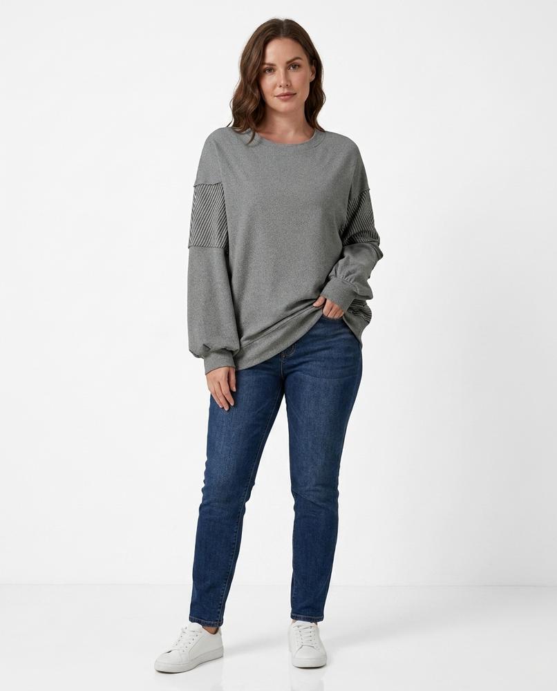 Nord Wear - Nuhol | Relaxed Fit Color-Block Sweatshirt Women