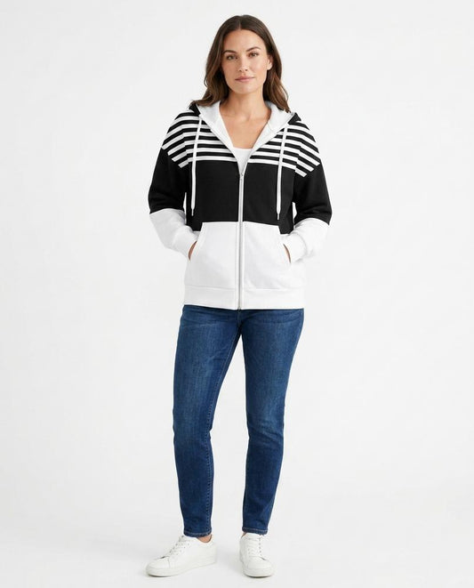 Nord Wear - Aorus | Zip-Up Color-Block Hoodie Women