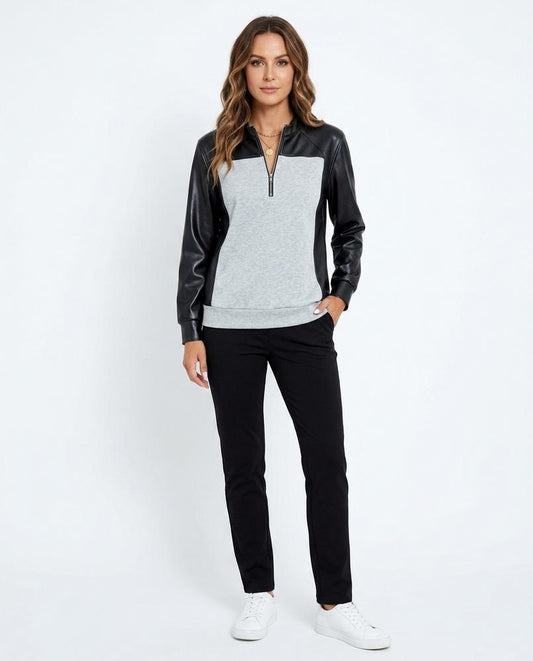 Nord Wear - Cimok | Color-Blocked Quarter-Zip Sweatshirt Women
