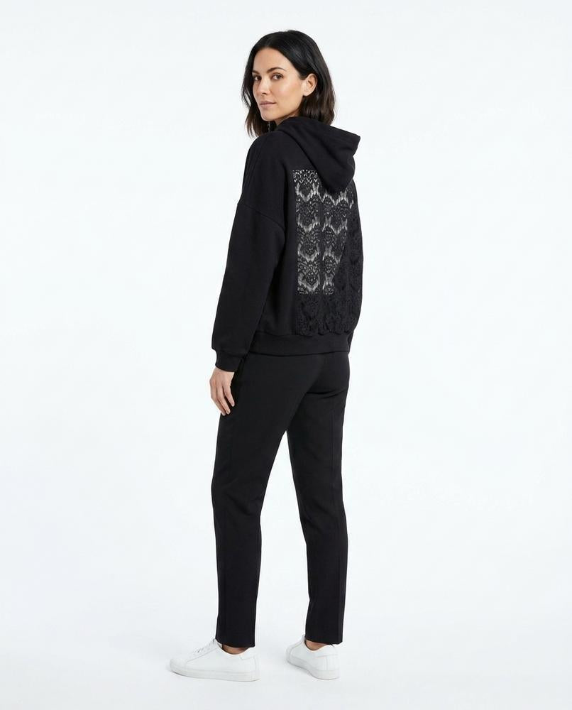 Nord Wear - Dogam | Lace-Panel Loose-Fit Hoodie Women