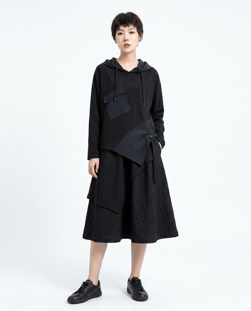 Nord Wear - Mulom | Asymmetrical Paneled Hoodie Women