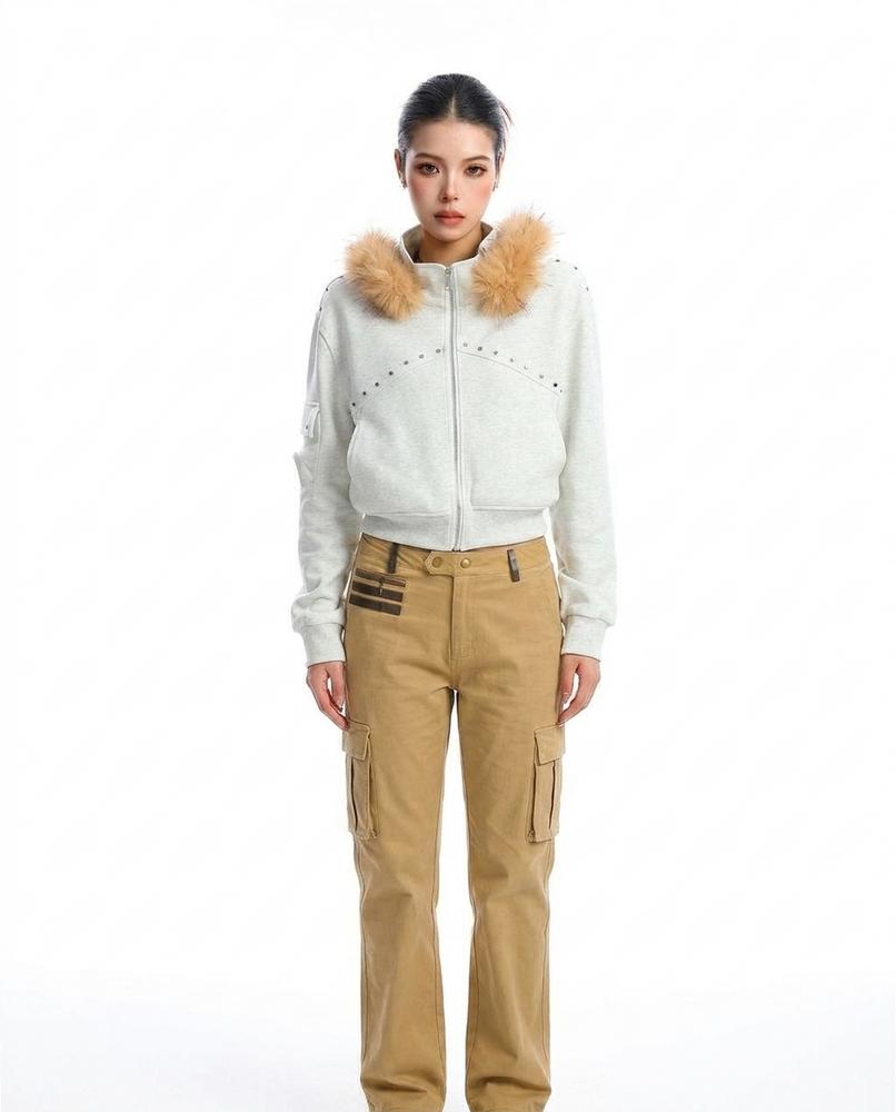 Nord Wear - Audat | Fur-Trimmed Cropped Jacket Women
