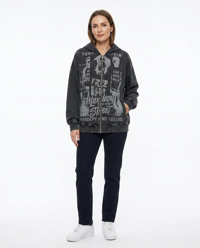Nord Wear - Ziker | Zip-Up Washed Hoodie Women