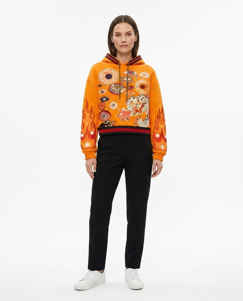 Nord Wear - Taril | Embroidered Cropped Hoodie Women