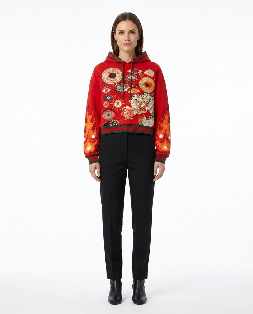 Nord Wear - Taril | Embroidered Cropped Hoodie Women