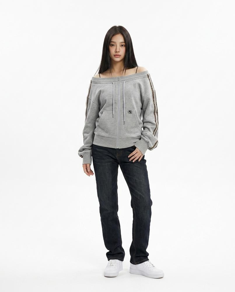 Nord Wear - Tamun | Off-Shoulder Zip-Up Hoodie Women