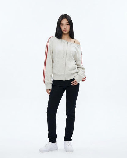 Nord Wear - Tamun | Off-Shoulder Zip-Up Hoodie Women