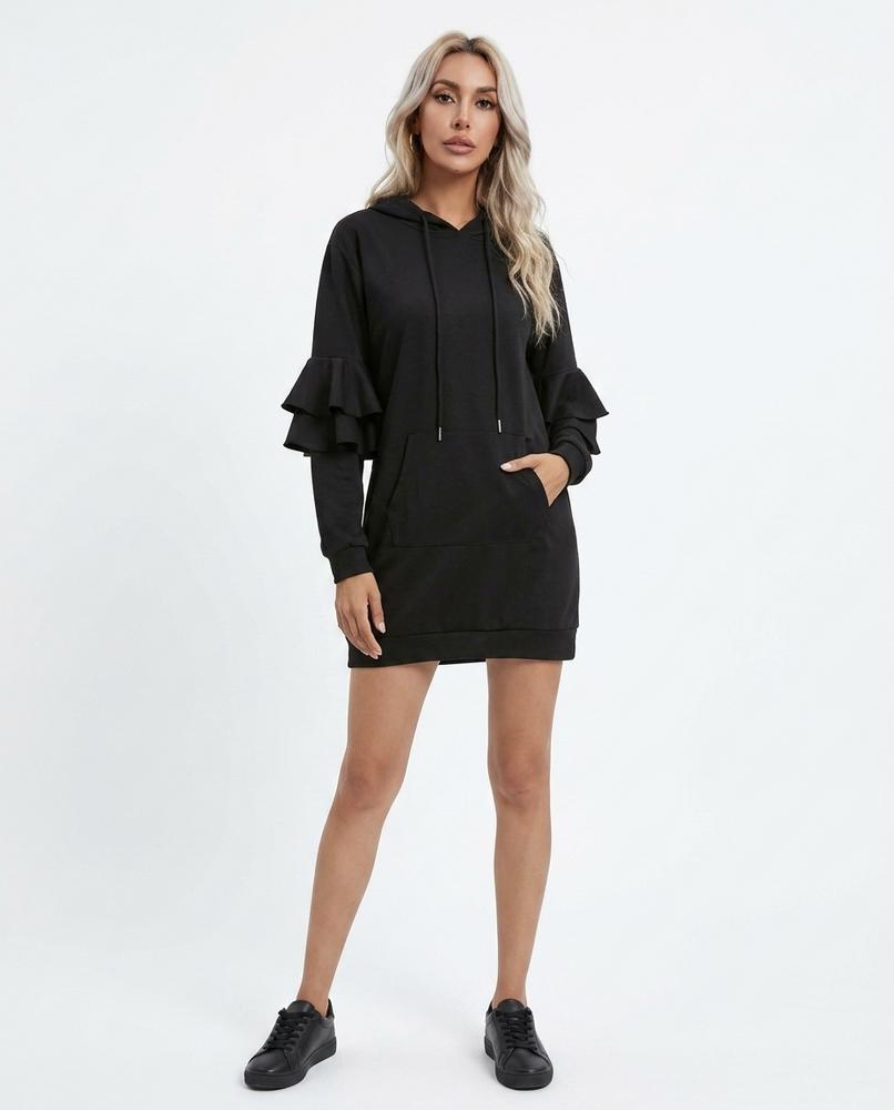 Nord Wear - Nibev | Hooded Ruffled Dress Women