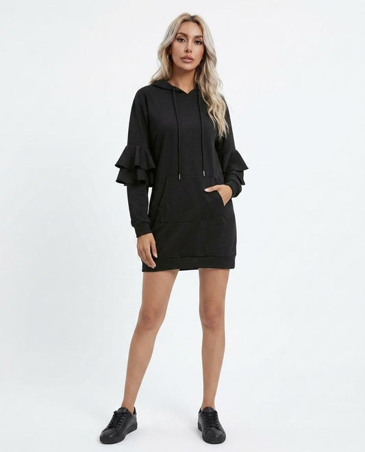 Nord Wear - Nibev | Hooded Ruffled Dress Women