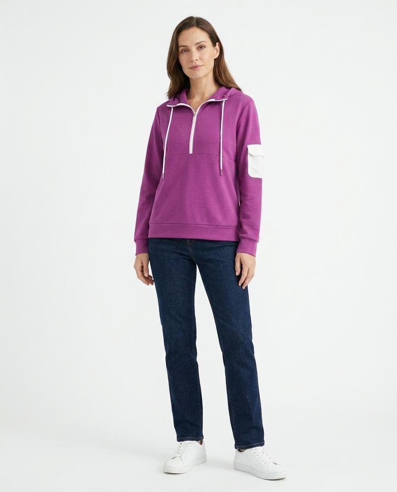 Nord Wear - Selik | Quarter-Zip Contrast-Pocket Hoodie Women