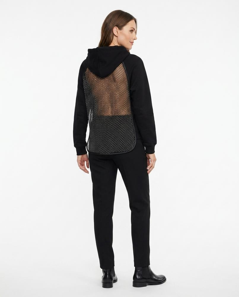 Nord Wear - Tihar | Mesh-Back Studded Hoodie Women