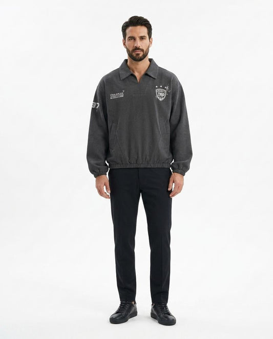 Nord Wear - Cotiv | Collared Printed Sweatshirt Unisex