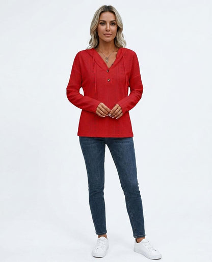 Nord Wear - Yuros | Pointelle Knit Hooded Hoodie Women
