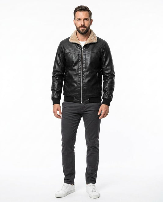 Nord Wear - Supav | Lined Faux-Leather Jacket Men