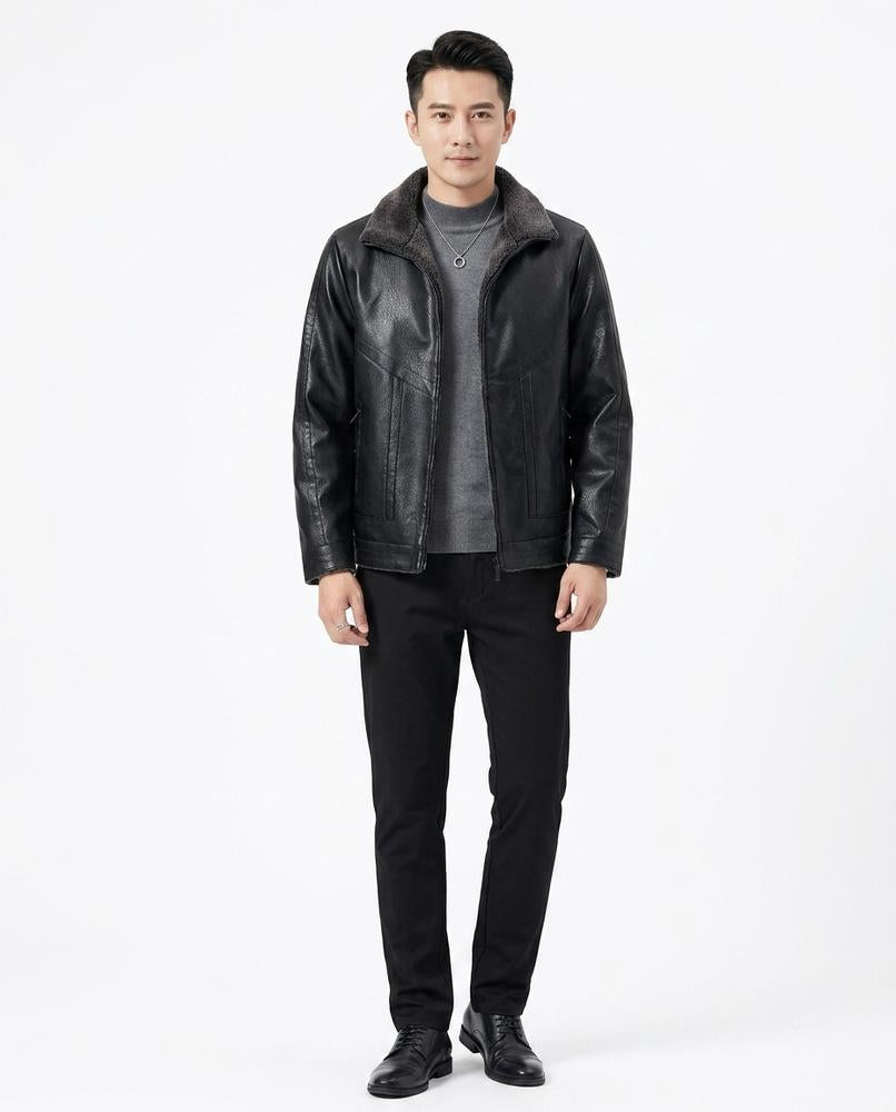 Nord Wear - Yasan | Lined Faux-Leather Jacket Men