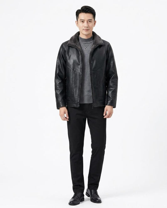 Nord Wear - Yasan | Lined Faux-Leather Jacket Men