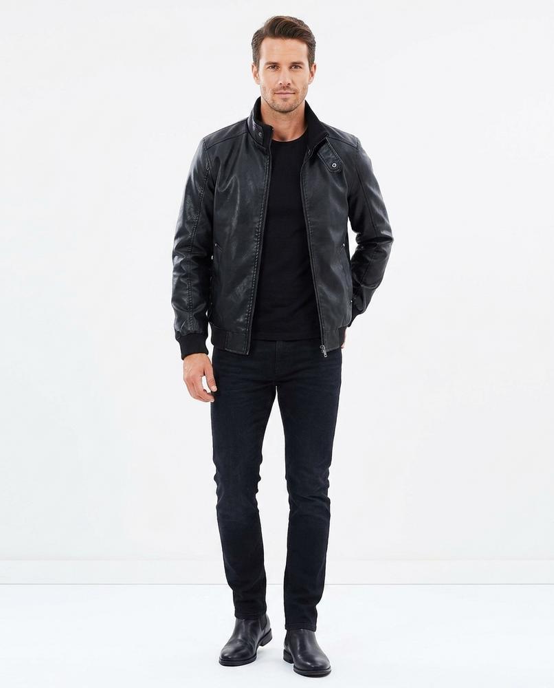 Nord Wear - Maliv | Lined Slim-Fit Leather Jacket Men