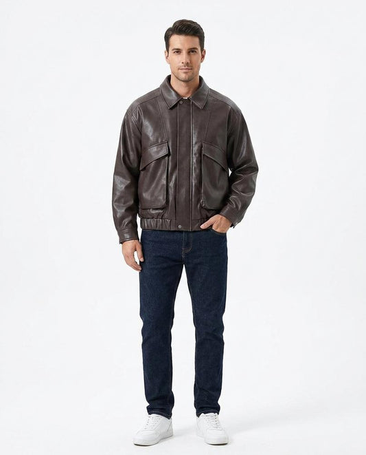 Nord Wear - Mukud | Leather-Look Oversized Jacket Men