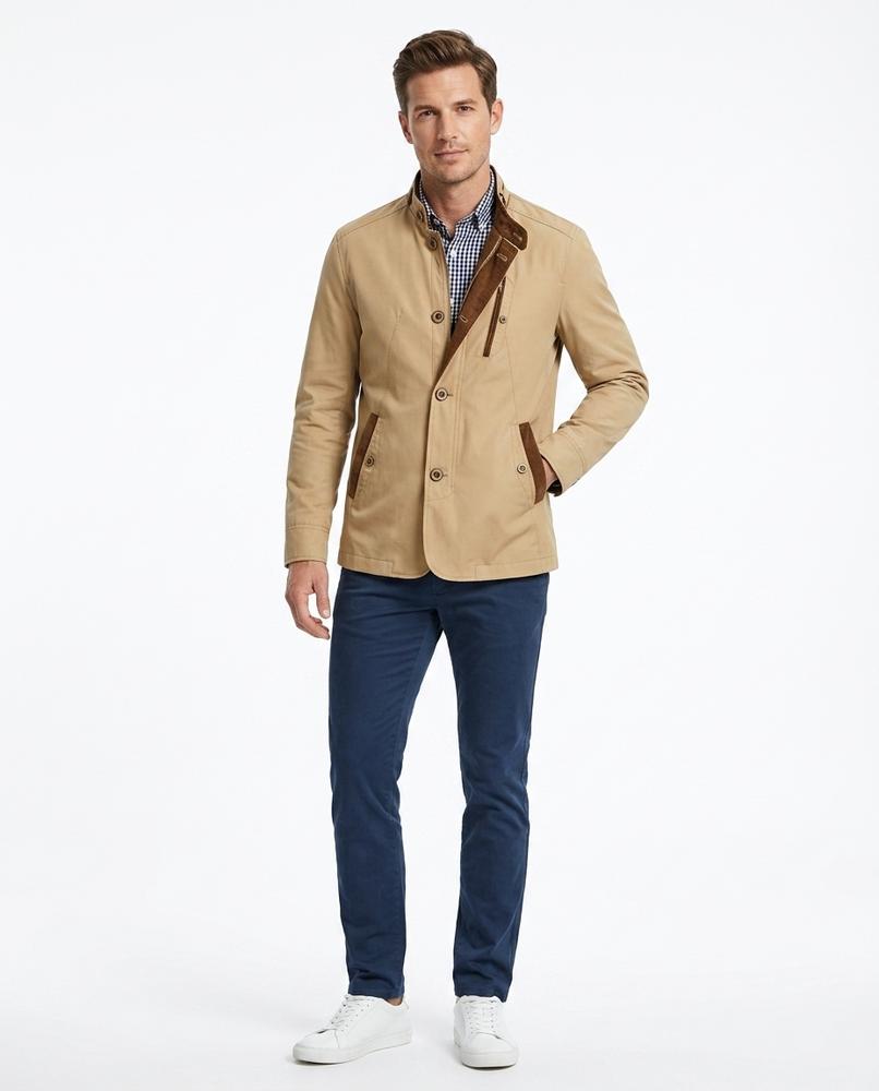 Nord Wear - Vukar | Suede-Trimmed Buttoned Jacket Men