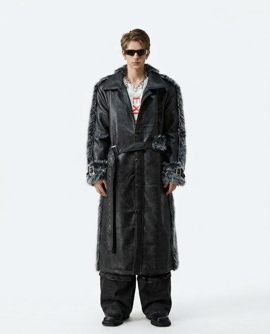 Nord Wear - Kanut | Fur-Trimmed Belted Coat Men