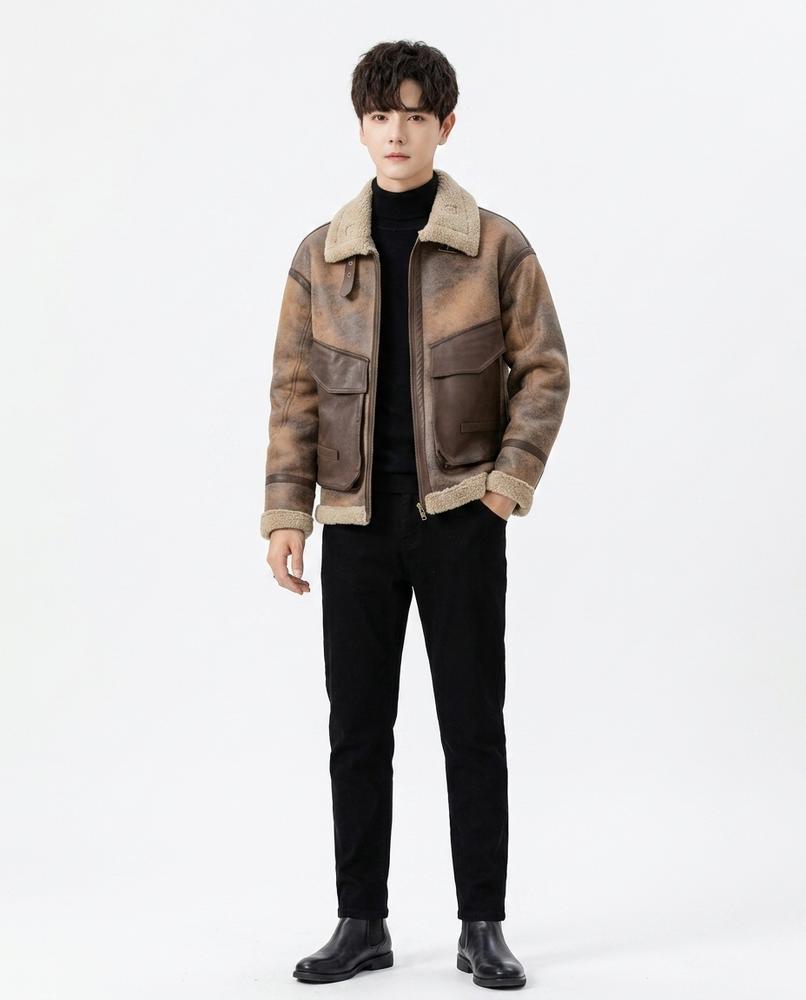 Nord Wear - Kofok | Shearling-Lined Two-Tone Jacket Men