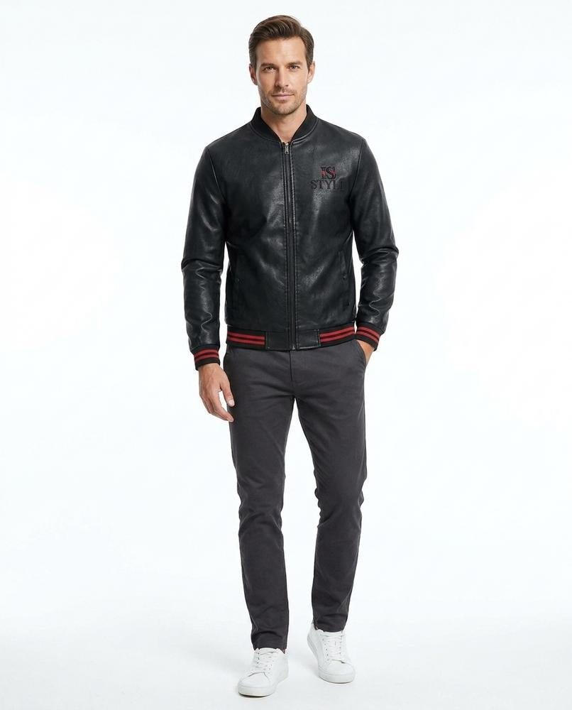 Nord Wear - Aigad | Zip-Up Leather Jacket Men