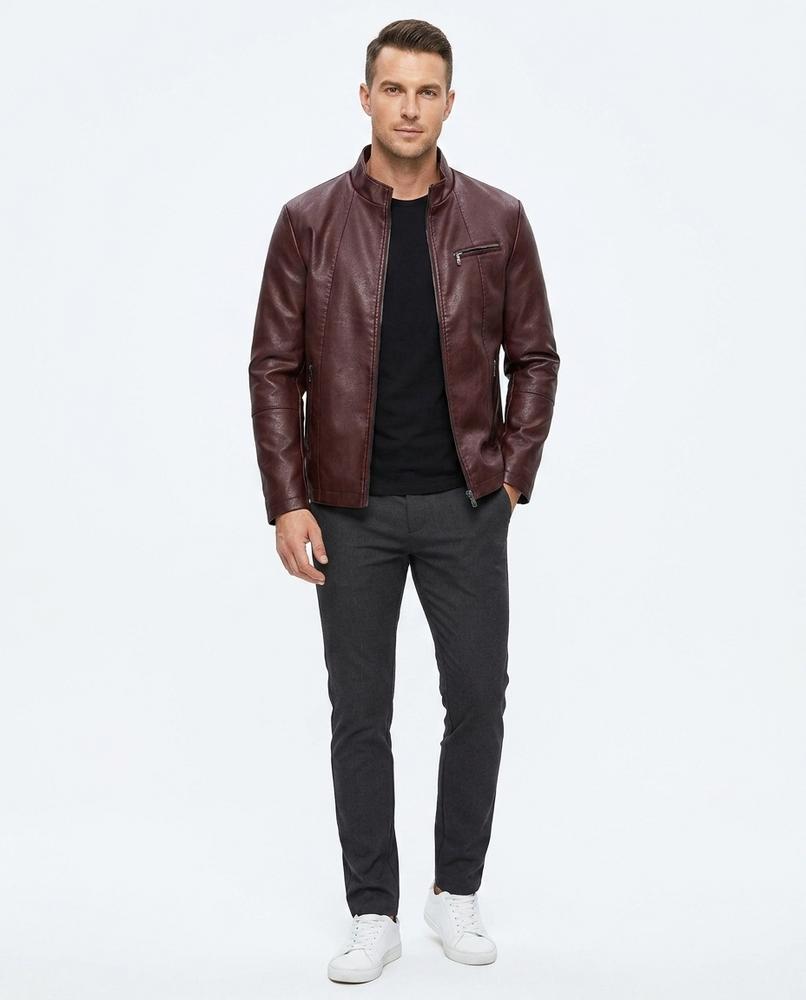 Nord Wear - Nuhud | Lined Smooth Leather Jacket Men