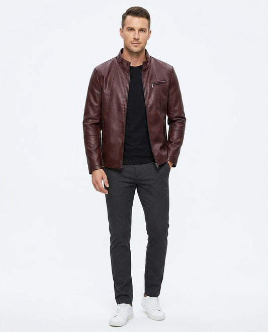 Nord Wear - Nuhud | Lined Smooth Leather Jacket Men