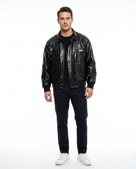 Nord Wear - Eipur | Faux Leather Multi-Pocket Jacket Men