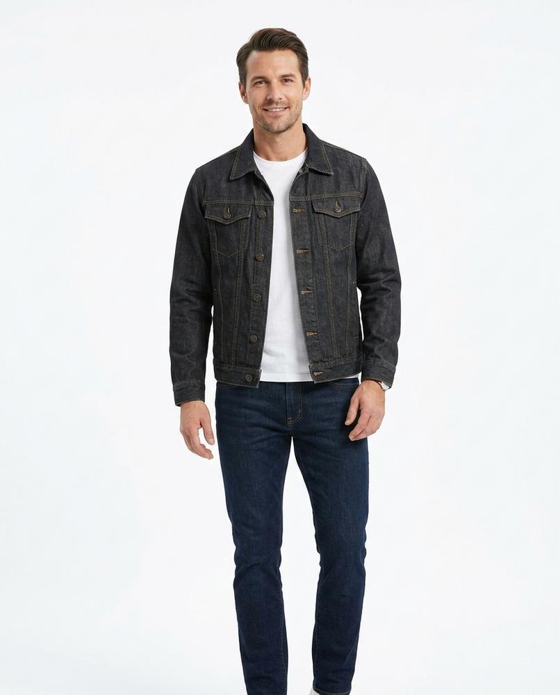 Nord Wear - Rilod | Buttoned Contrast-Stitched Denim Jacket Men