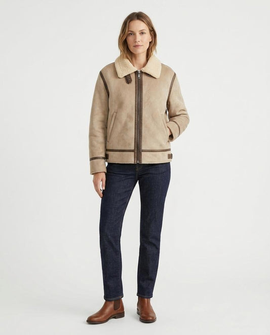 Nord Wear - Ruwad | Shearling-Lined Zip-Up Jacket Women