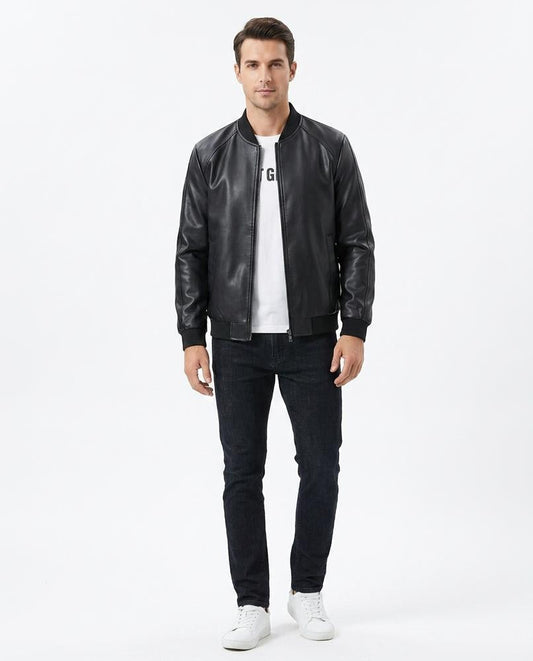 Nord Wear - Naved | Faux Leather Lined Jacket Men