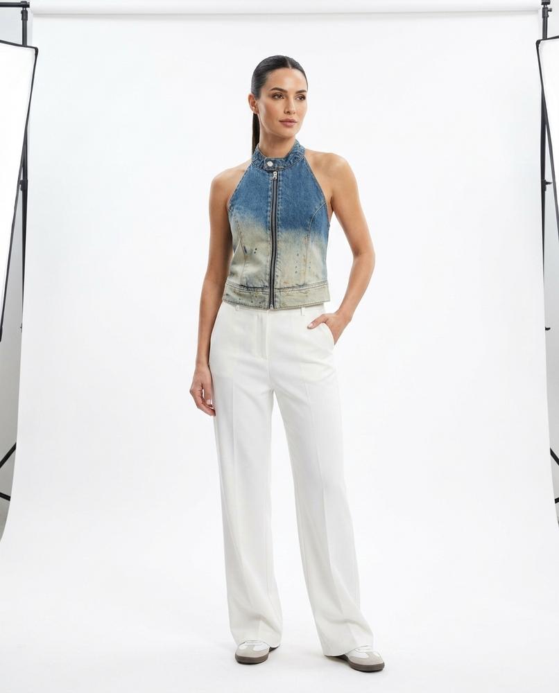 Nord Wear - Zikir | Halterneck Denim Top Women
