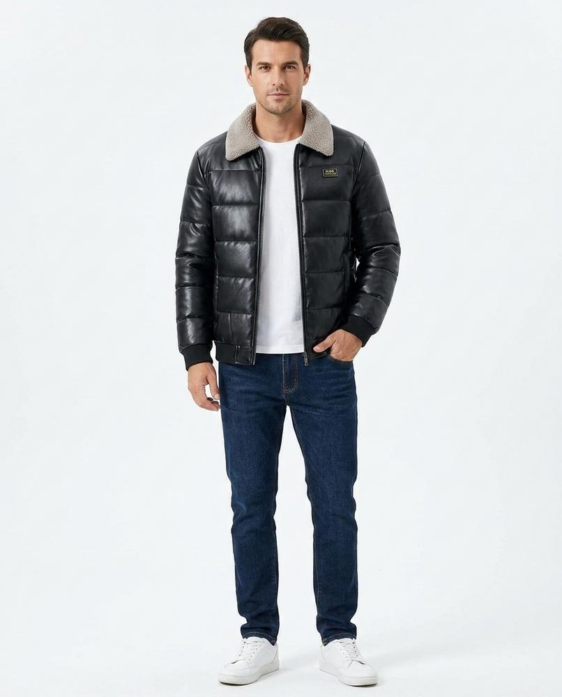 Nord Wear - Kasom | Quilted Faux-Leather Jacket Men