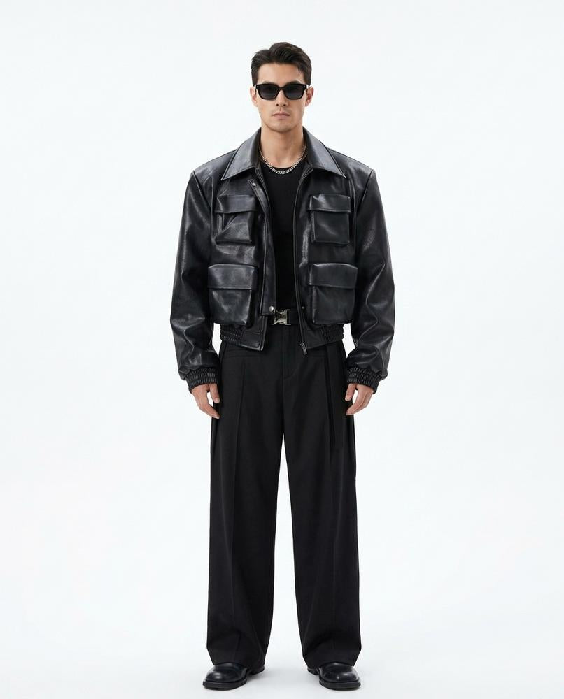 Nord Wear - Camad | Leather-Look Multi-Pocket Jacket Men