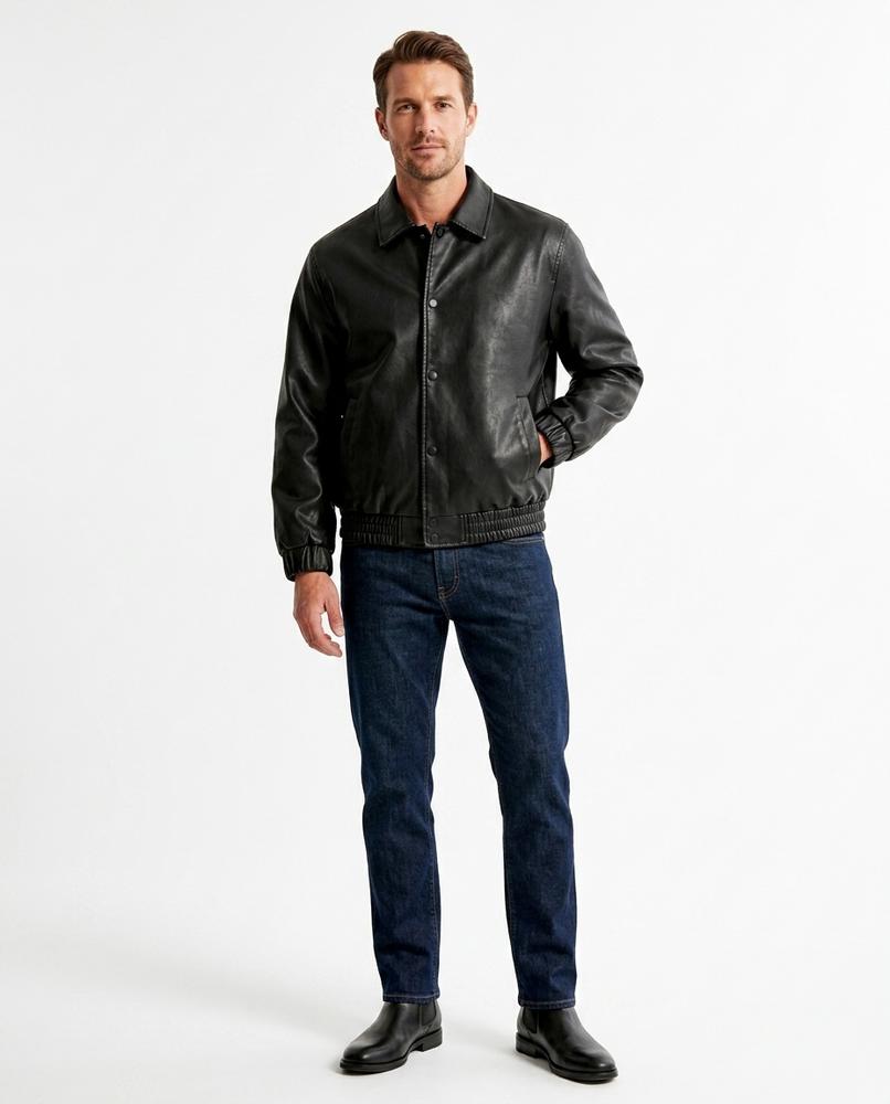 Nord Wear - Mikot | Faux-Leather Snap-Button Jacket Men