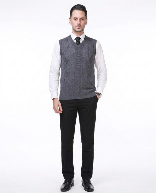 Nord Wear - Yilar | Cable-Knit V-Neck Vest Men