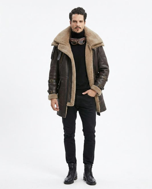 Nord Wear - Kosuv | Shearling-Lined Leather Coat Men