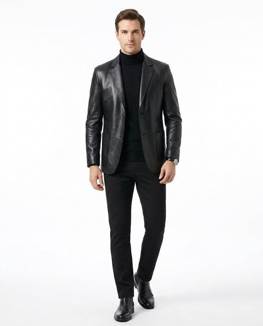 Nord Wear - Vopul | Faux Leather Tailored Leather Jacket Men