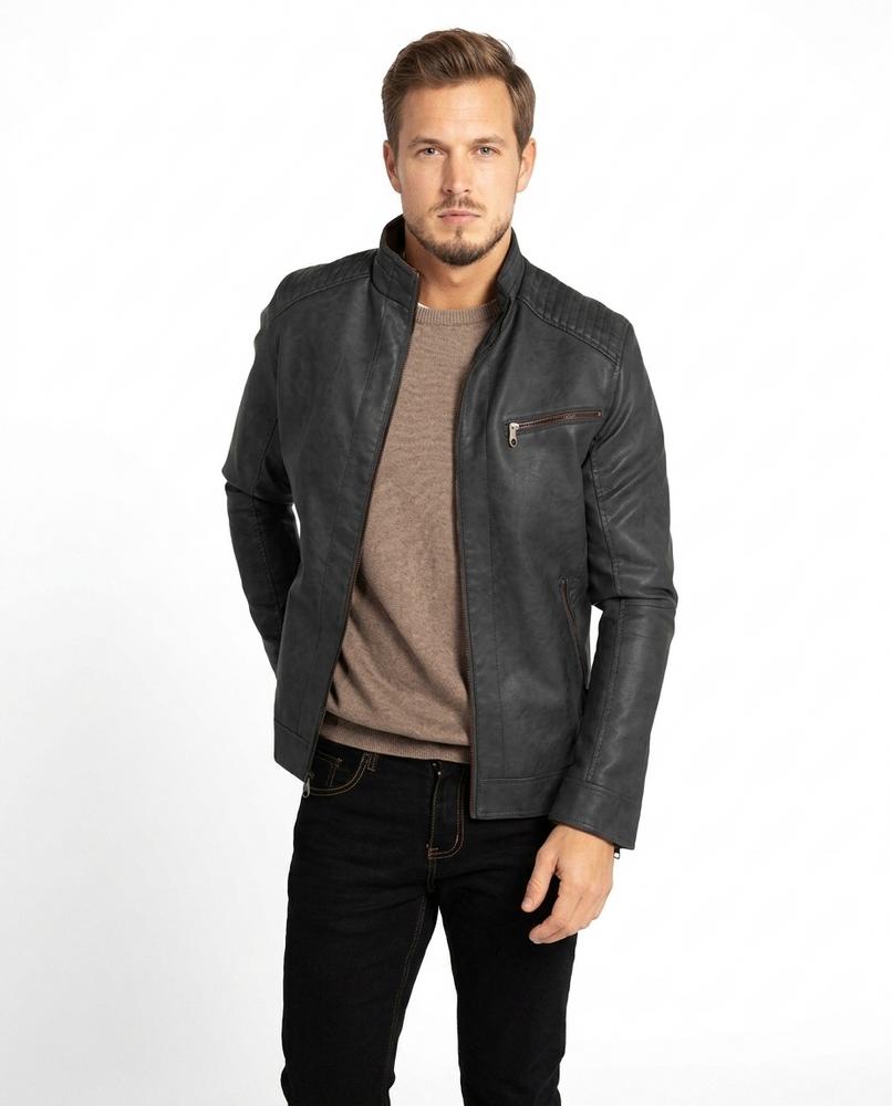 Nord Wear - Mitod | Quilted Fitted Leather Jacket Men