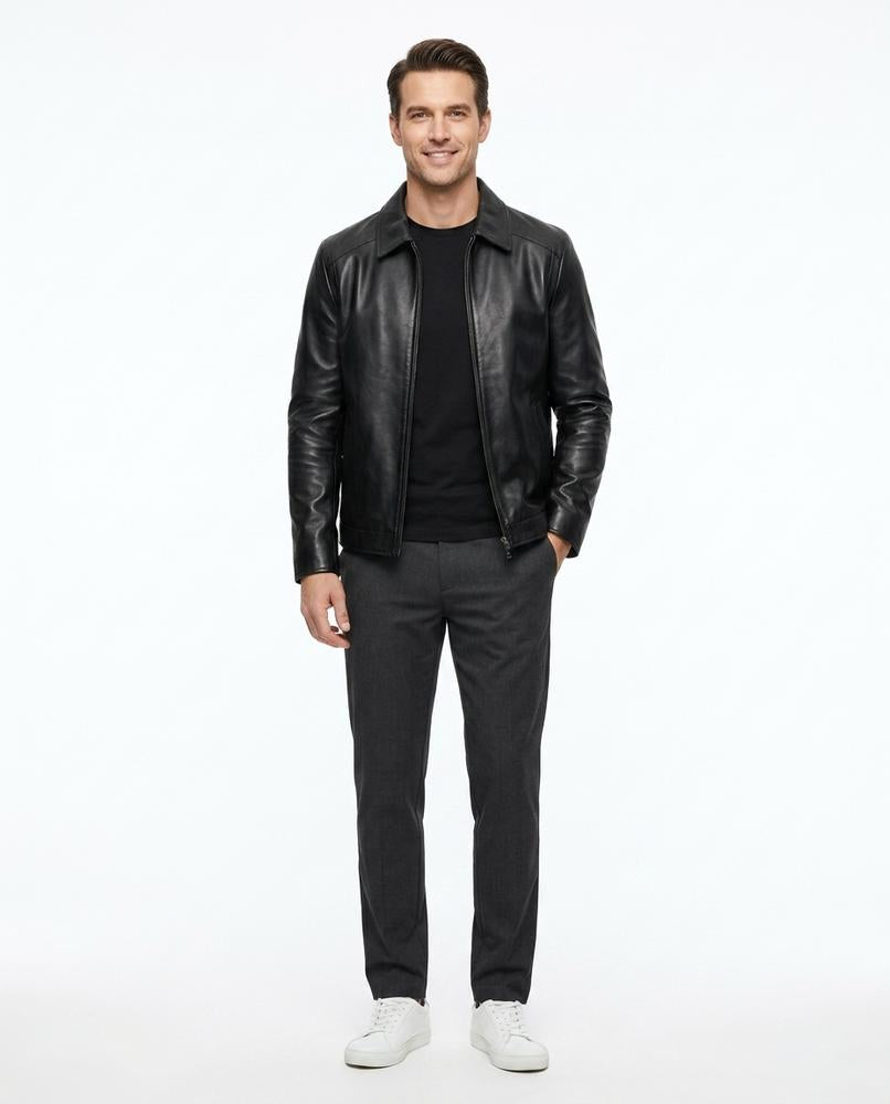 Nord Wear - Eeniv | Zip-Up Leather Jacket Men