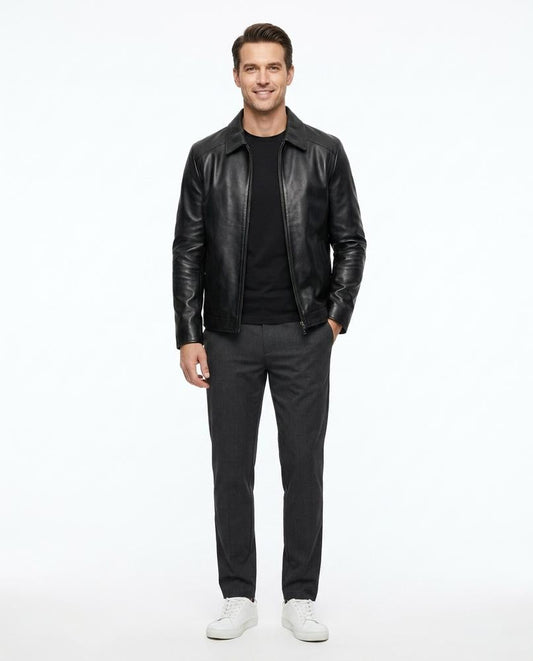 Nord Wear - Eeniv | Zip-Up Leather Jacket Men
