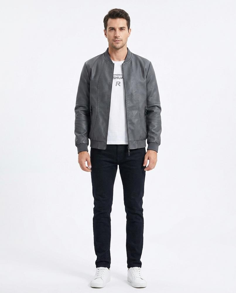 Nord Wear - Sonot | Faux Leather Bomber-Style Jacket Men