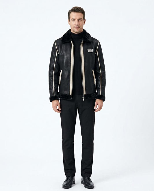 Nord Wear - Zekat | Lined Faux-Leather Jacket Men